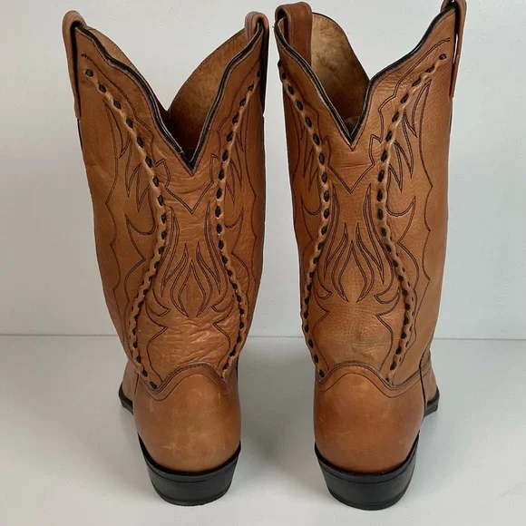 Dan Post Buck Lace Cowboy Work Boots 12 EW Albany Oil Resistant